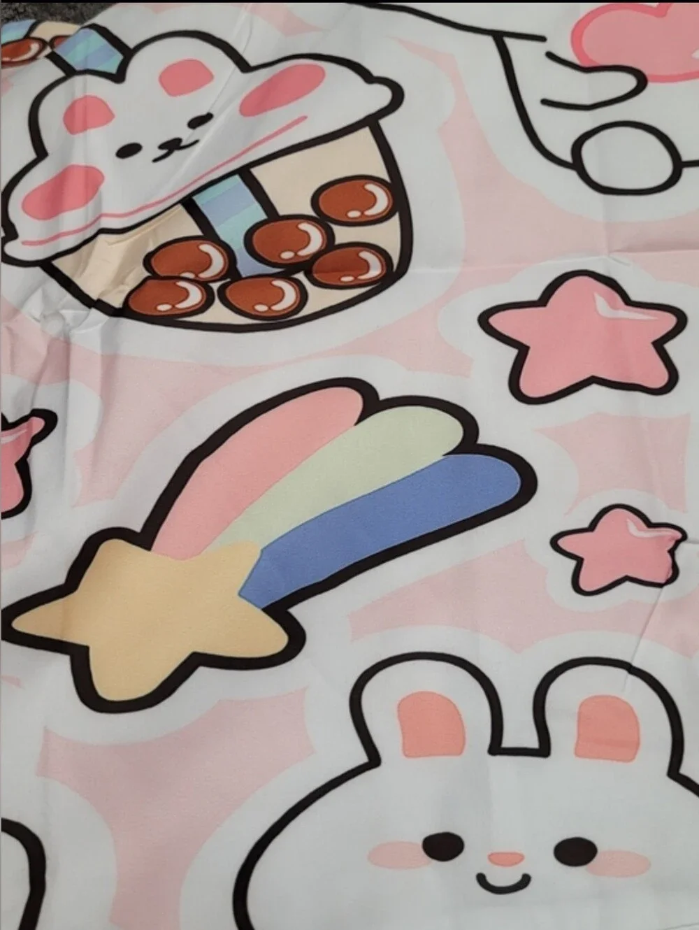 Kawaii Rabbit King Size Bedding Set 3 Pieces (1)Duvet & (2) Pillowcases. Soft